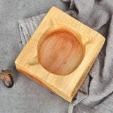 outdoor ashtray wooden ash tray irregular rustic natural