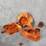 outdoor ashtray wooden ash tray irregular rustic natural